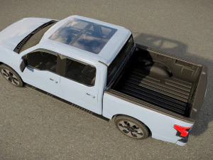 Fo rd F150 Lightning Platinum 2023 3D Model