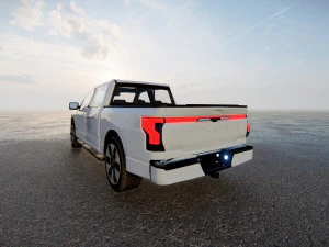 Fo rd F150 Lightning Platinum 2023 3D Model