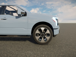 Fo rd F150 Lightning Platinum 2023 3D Model