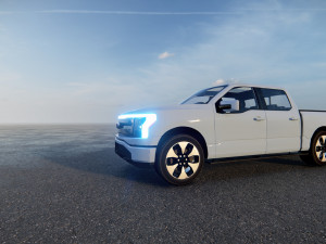 Fo rd F150 Lightning Platinum 2023 3D Model