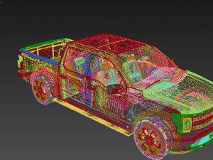 Fo rd F150 Lightning Platinum 2023 3D Model