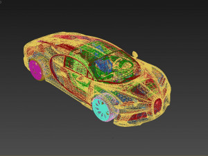 Bugatti Chiron Sport WRE Model 3D