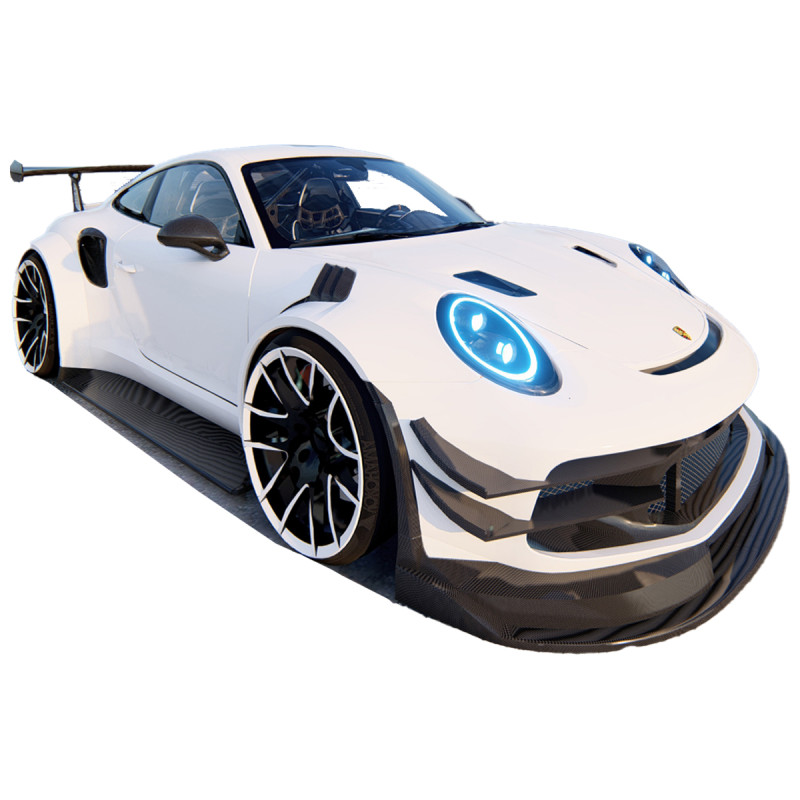Porsche 911 GT3 RS 3D Модель .c4d .max .obj .3ds .fbx .stl .blend 