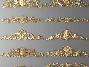 Collection of classic carvings 3D Model