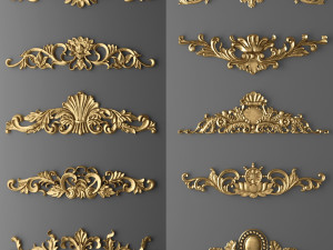 Collection of classic carvings 3D Model