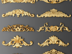Collection of classic carvings 3D Model