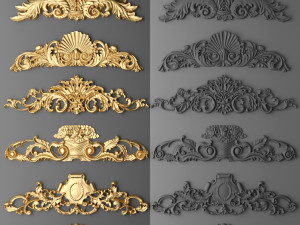 Collection of classic carvings 3D Model