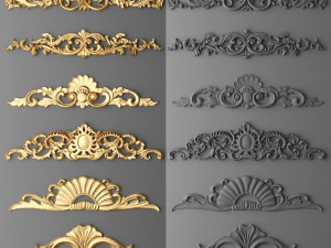 Collection of classic carvings 3D Model