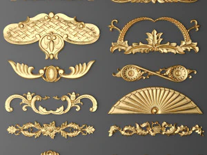 Collection of classic carvings 3D Model