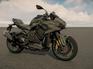 Kawasaki Z H2 3D-Modell