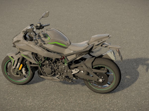 Kawasaki Z H2 3D-Modell