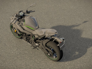 Kawasaki Z H2 3D-Modell
