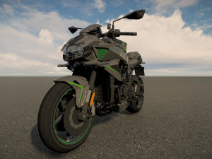 Kawasaki Z H2 3D-Modell