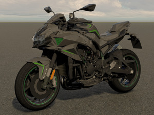 Kawasaki Z H2 3D-Modell