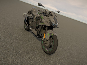 Kawasaki Z H2 3D-Modell