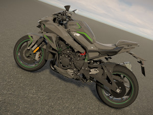 Kawasaki Z H2 3D-Modell