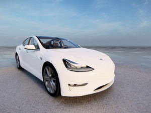 Tesla Model 3 3Dモデル