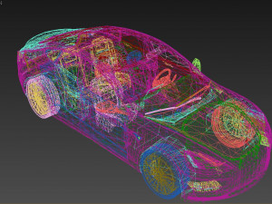 Tesla Model 3 3D Modell
