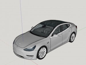 Tesla Model 3 3D Modell