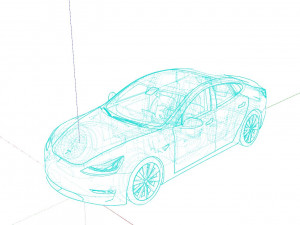 Tesla Model 3 3D Modell