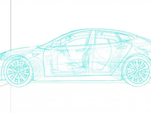 Tesla Model 3 3D Modell