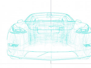Tesla Model 3 3D Modell