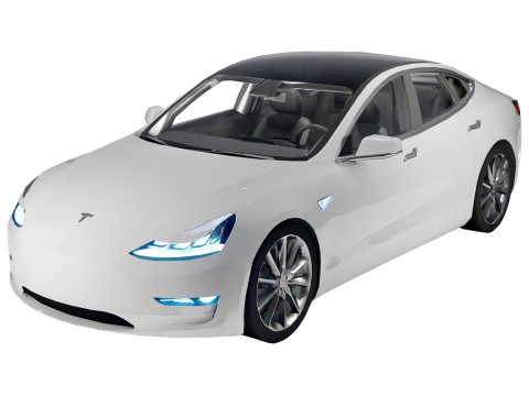 Tesla Model 3 3D 模型
