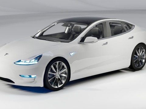 Tesla Model 3 3D Modell