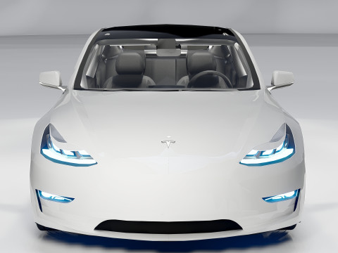 Tesla Model 3 3D Modell