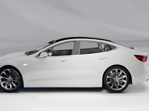 Tesla Model 3 3D Modell