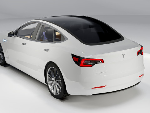Tesla Model 3 3D Modell