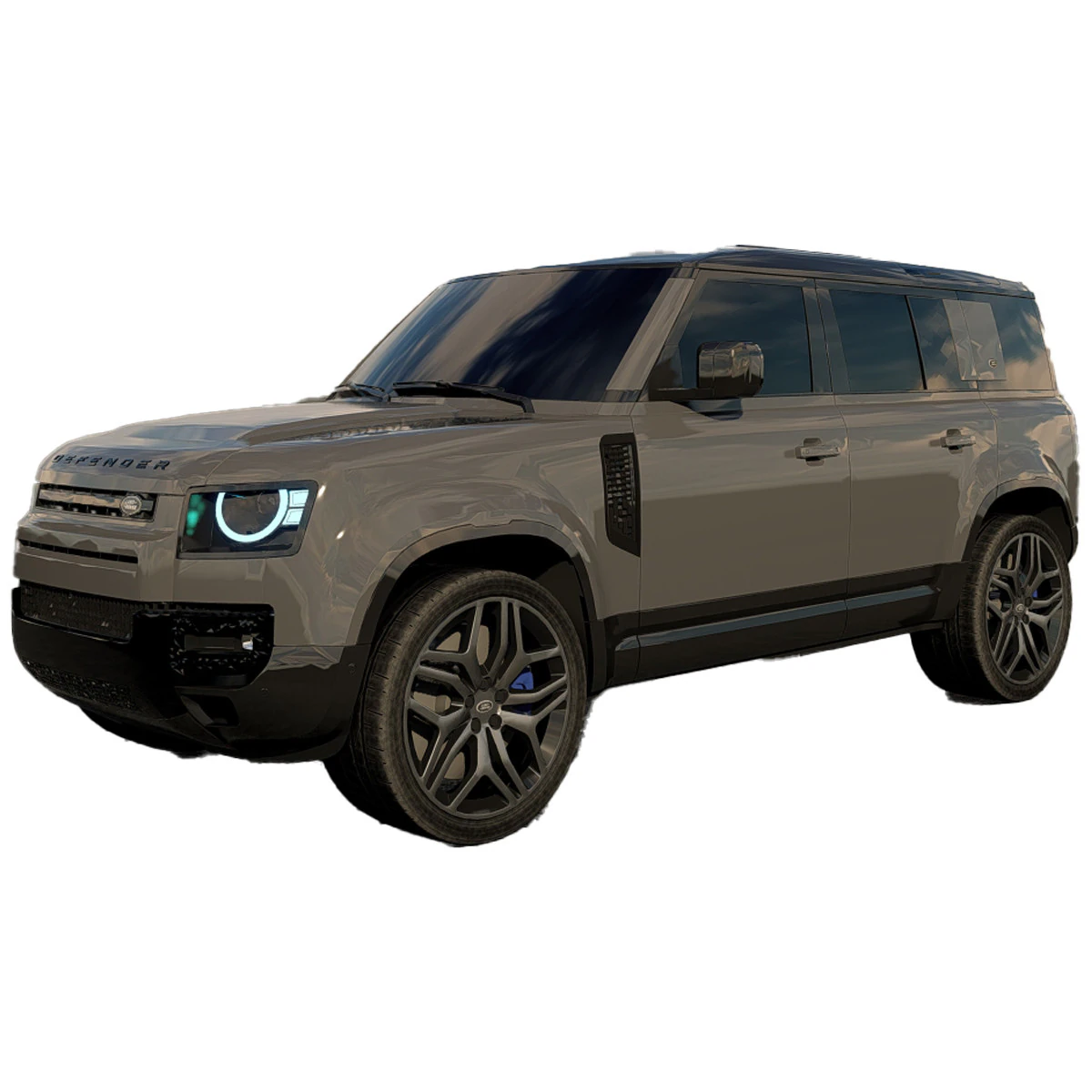 Land Rover Defender 110 2022 3D Model .c4d .max .obj .3ds .fbx .stl .blend
