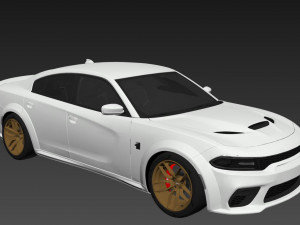Dodge Charger SRT Hellcat 2022 3D Model