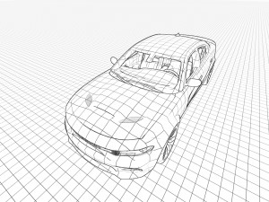 Dodge Charger SRT Hellcat 2022 3D Model