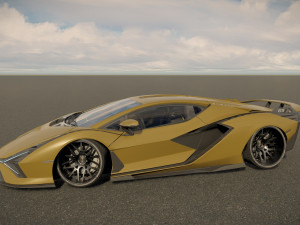 Lambo rghini sian 3D Model