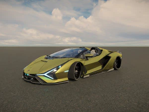 Lambo rghini Sian Roadster 3D Model