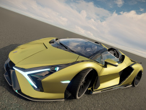 Lambo rghini Sian Roadster 3D-Modell
