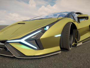 Lambo rghini Sian Roadster 3D-Modell