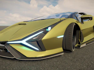 Lambo rghini Sian Roadster 3D Model