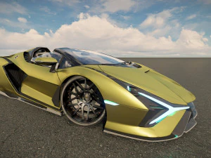Lambo rghini Sian Roadster 3D Model