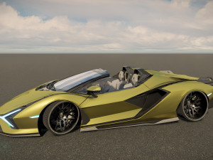 Lambo rghini Sian Roadster 3D-Modell