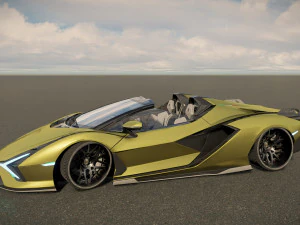 Lambo rghini Sian Roadster 3D Model