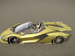 Lambo rghini Sian Roadster 3D Model