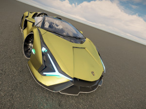 Lambo rghini Sian Roadster 3D-Modell