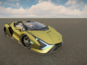 Lambo rghini Sian Roadster 3D-Modell