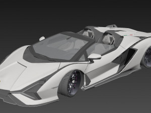 Lambo rghini Sian Roadster 3D-Modell