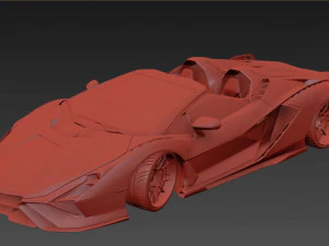 Lambo rghini Sian Roadster 3D Model