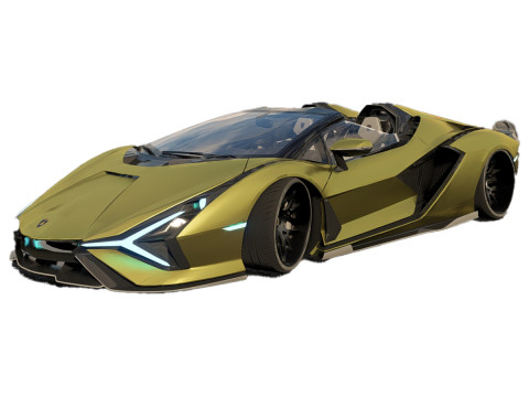 Lambo rghini Sian Roadster 3D Model