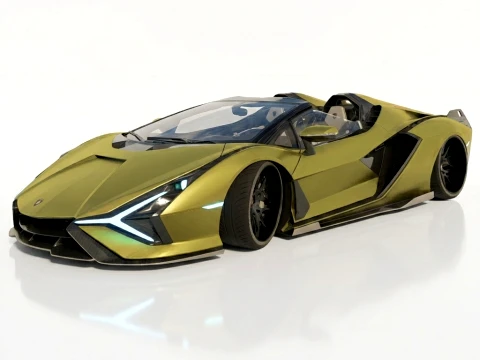 Lamborghini Sian Roadster 3D Modell