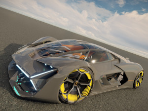 Lambo rghini Terzo Millennio 3D 模型